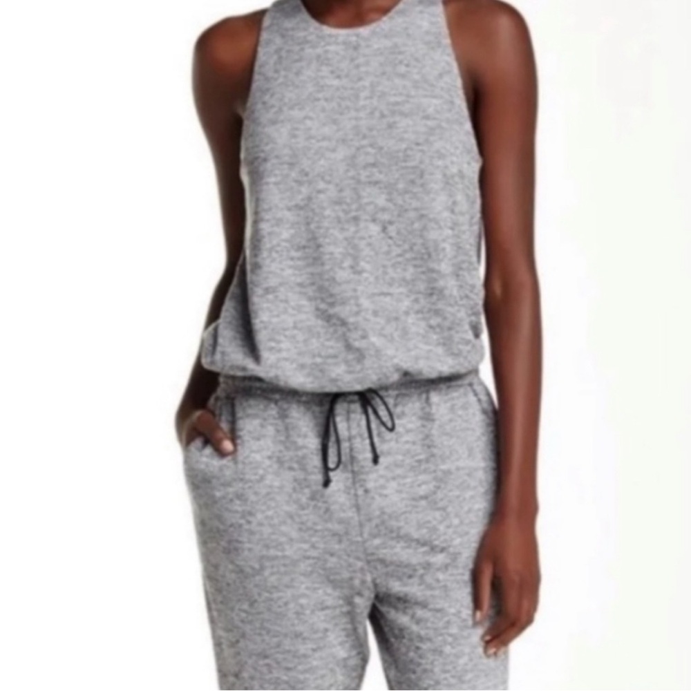 Gray Sleeveless Jumpsuit